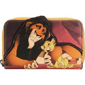Disney Loungefly The Lion King Villains SCAR Zip Around Wallet NEW